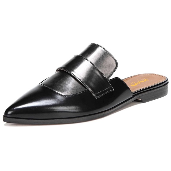 XYD Women Retro Slip On Backless Loafer  Flats - Picture 1 of 8